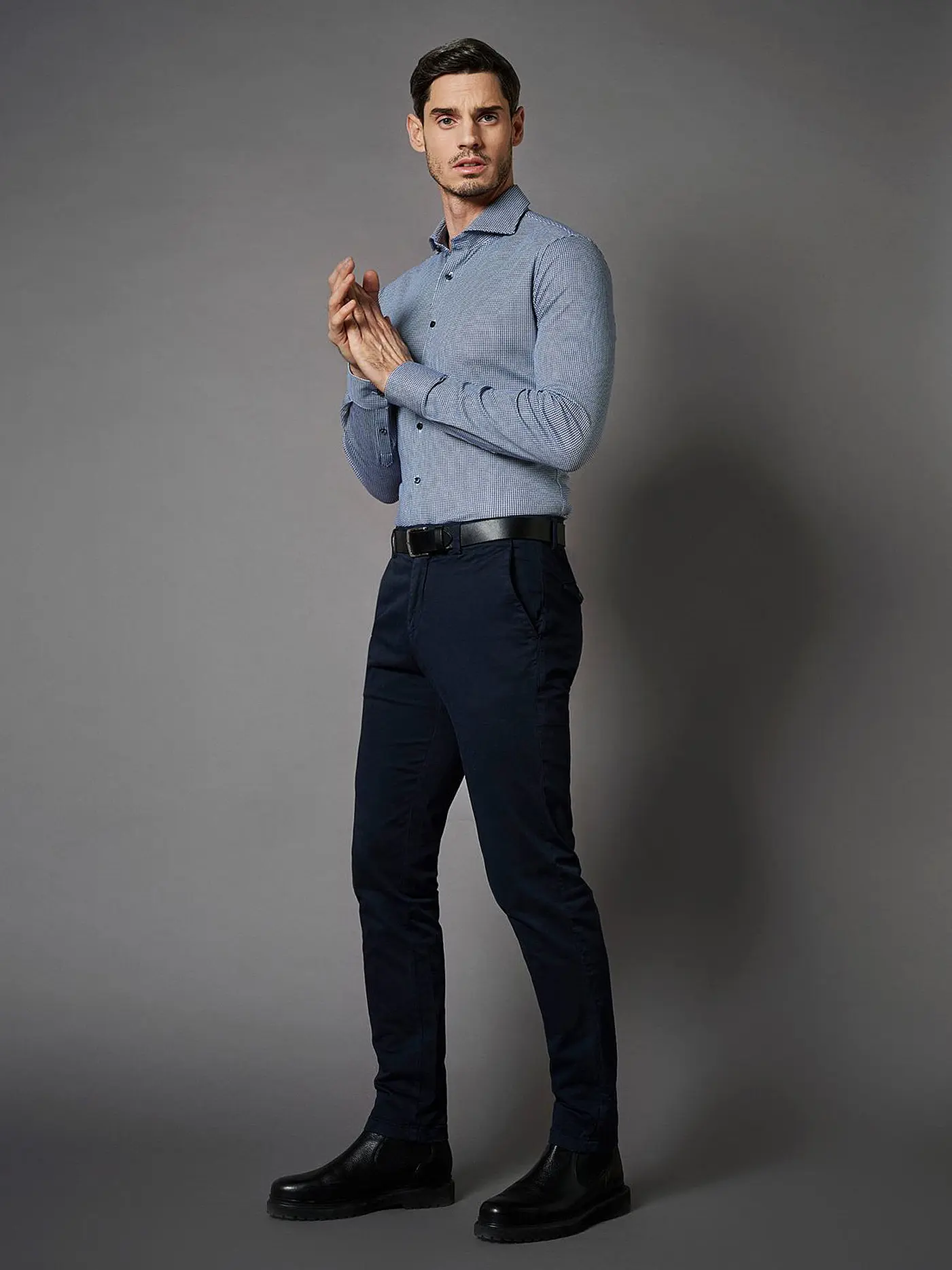 DESOTO | Hemd Slim Fit | dunkelblau